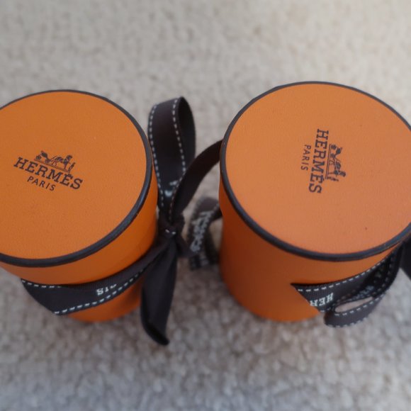 HERMES TWILLY 'BRIDE DE COUR' ROSE PALE (PINK) SET - BOXES (USED) - Picture 4 of 10